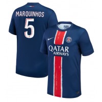 Fotballdrakt Herre Paris Saint-Germain Marquinhos #5 Hjemmedrakt 2024-25 Kortermet